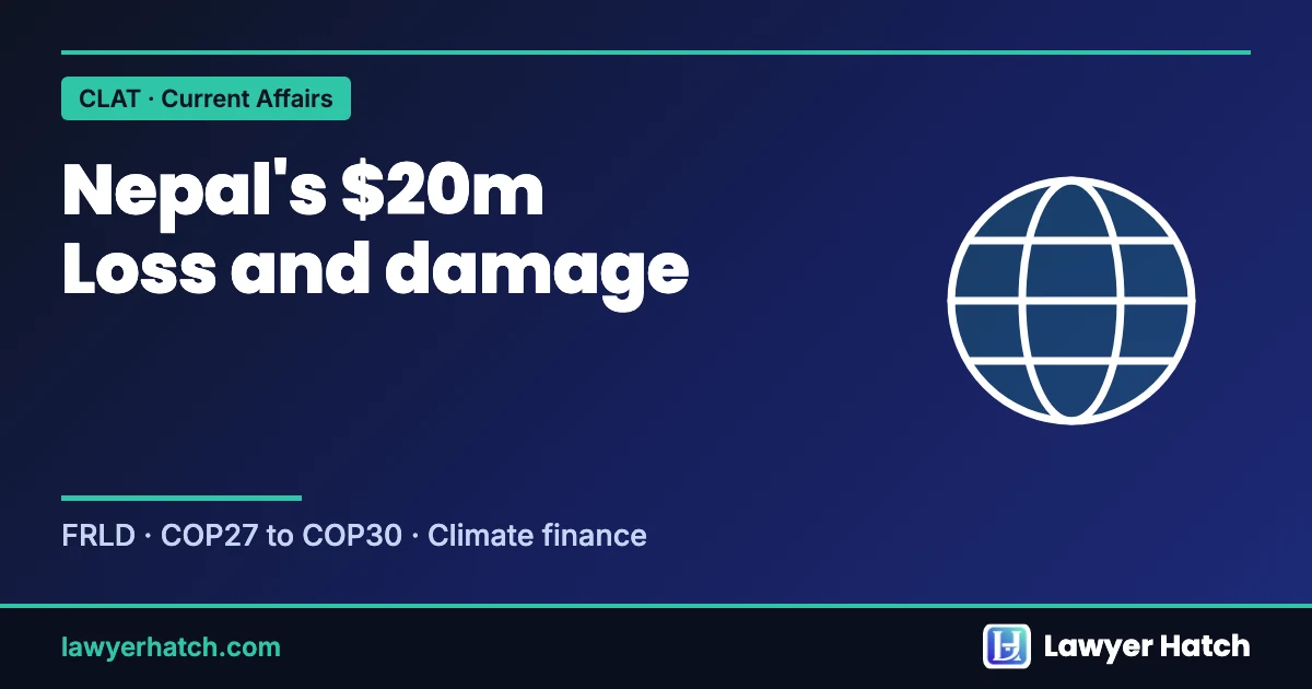 Nepal gets the first payout from the climate loss and damage fund